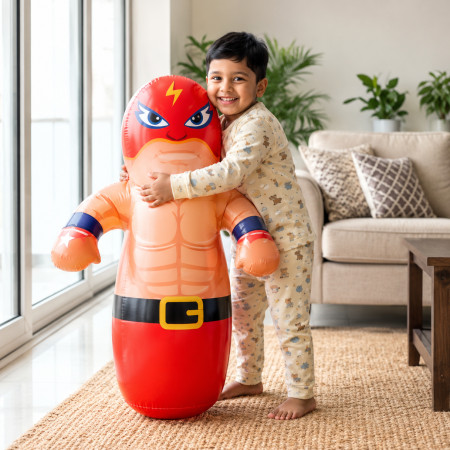 Inflatable 3D Fighter Bop Bag Toy