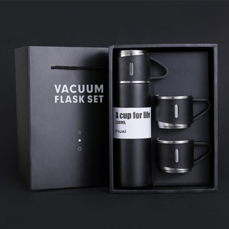 Premium Stainless Steel Vacuum Flask Gift Set