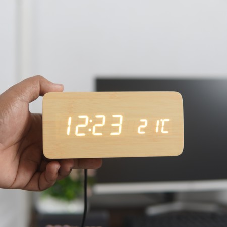 Wooden Smart Clock (Off White)