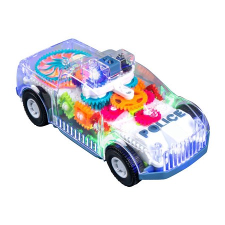 Transparent Police Toy car