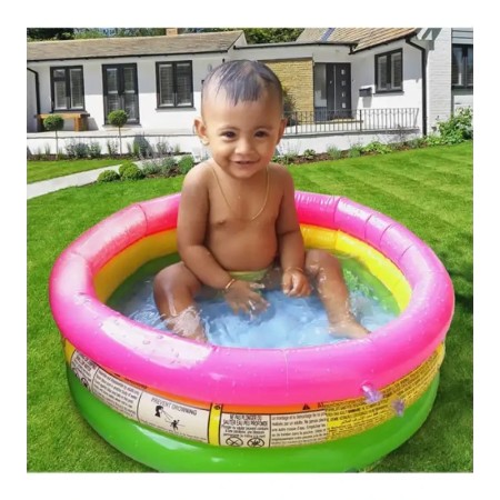 Baby Bath Tub, Baby Swimming Pool with Pumper (34 X10inch) - Multicolor