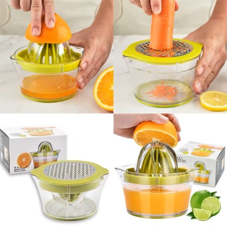 4 in 1 Vegetable & Fruits Tools Portable Manual Juicer