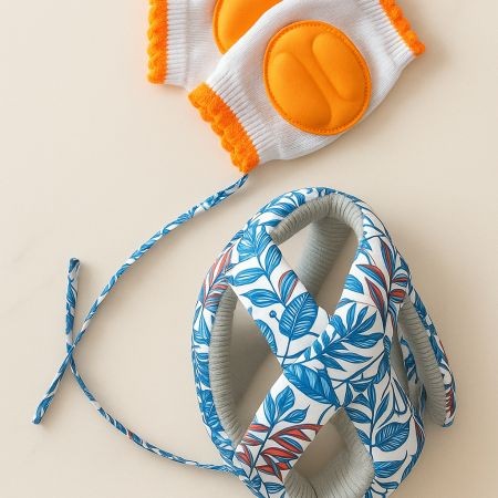 Baby Safety Helmet with Knee Guard Combo Pack