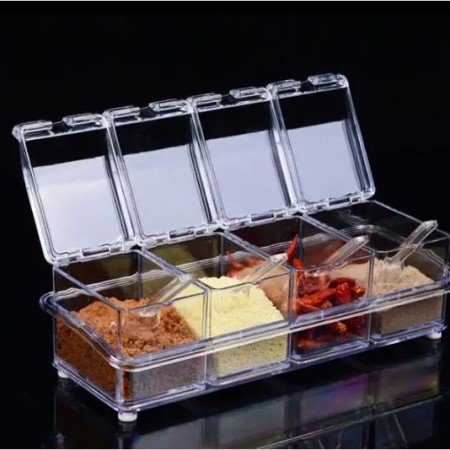 Four Grid Kitchen Spice Box Set