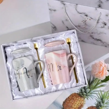 Mr & Mrs Couple Mug Set