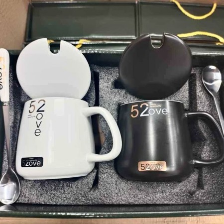 Ceramics 52ove Couple Coffee Mug Set