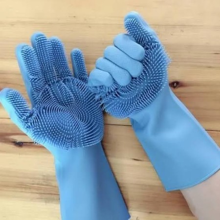 1 (Zora) Magic Silicone Dishwashing Gloves