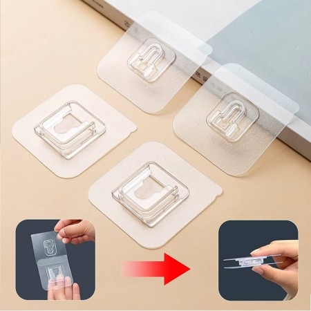 10 (Jora)Multi Purpose Double Sided Adhesive Hooks