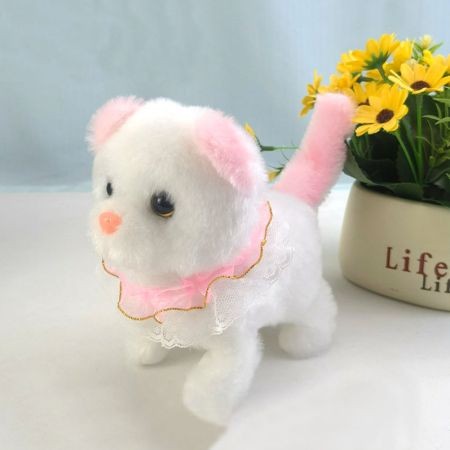 1 (Pes) Cute Walking Play Pet Cat Toy (২ পিস ব্যাটারি সহ )