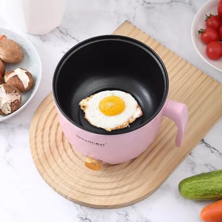 Samurai Portable Electric Multicooker Cooking Pot With Steamer 1.8L