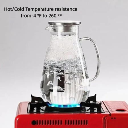 Premium Borosilicate Glass Jug - 2200ml