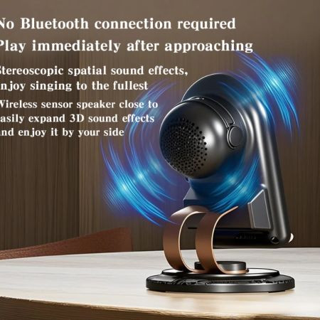 Induction Audio Bluetooth Speaker Five in One Phone Holder