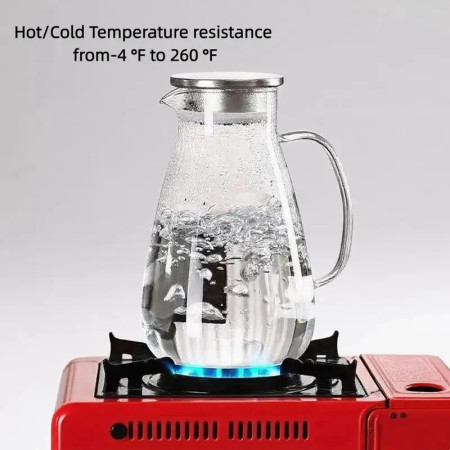 Premium Borosilicate Glass Jug - 2200ml