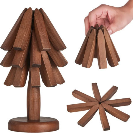 EcoGuard Bamboo Trivet Set