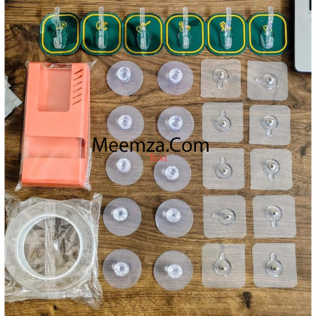 28 Pec Multipurpose Hook & Double Sided Magic Tape Combo