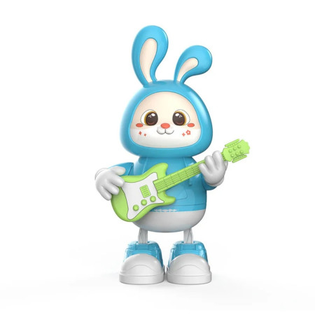 Dancing Rabbit Guitarist Toy - Blue