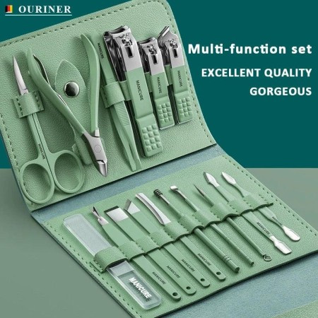 16 Piece Stainless Steel Nail Cutter Tool Set