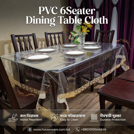PVC 6 Seater Dining Table Cloth