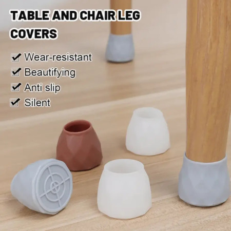 Chair Leg Silicone Caps – Non-slip Furniture Pads (4 Pes)