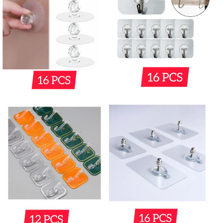 60 PIECE MULTIPLE HOOKS COMBO SET