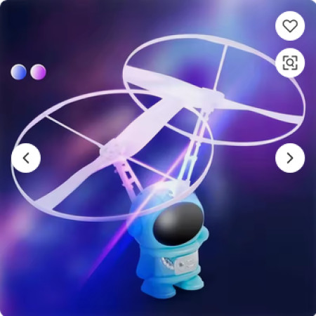 LED Flying Astronaut Robot Sensor Helicopter
