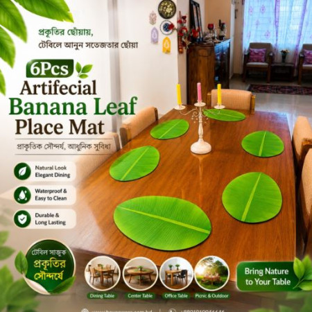 6 Pcs Banana Leaf Place Mat